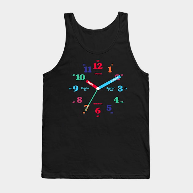 Time Teaching Clock Tank Top by MadeByBono